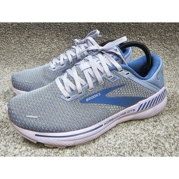 Brooks Ladies 9B Adrenaline GTS 22 Blue Purple/Lilac Running Shoes Gym Sneakers - Picture 1 of 16